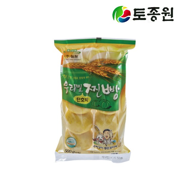 수입팥 밀원본가 우리밀 단호박 찐빵 10입 500g