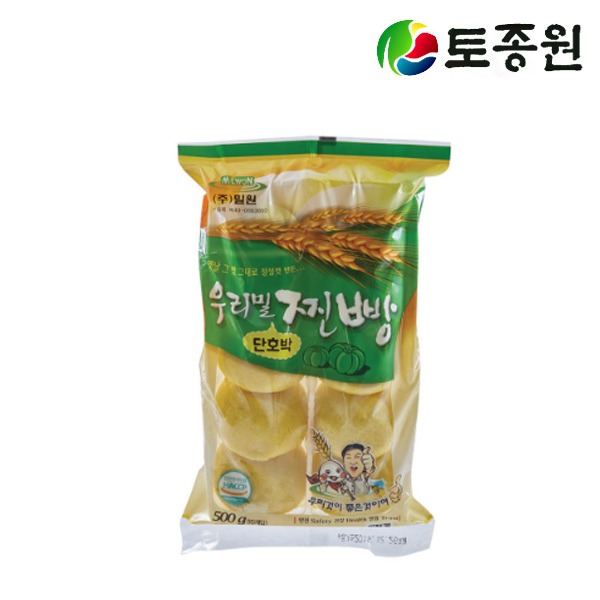 국산팥 밀원본가 우리밀 단호박 찐빵 10입 500g